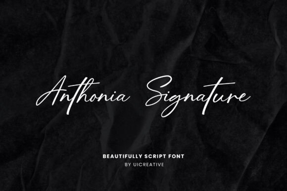 Anthonia Signature: A Modern Script for Elegant Branding