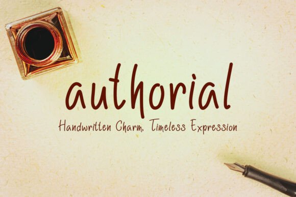 Authorial: A Modern Handwritten Font for Expressive Design