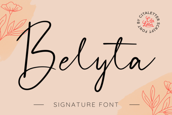 Belyta: A Handwritten Font for Projects That Need a Personal Touch