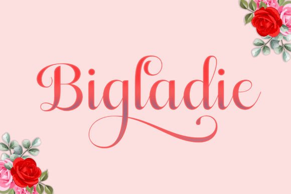 Bigladie: A Stylish Handwritten Script for Elegant Design