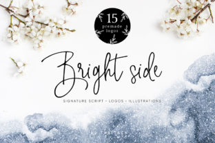 Bright Side: Crafting Visual Elegance with Modern Script