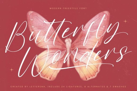 Butterfly Wonders: Elevate Your Brand with Elegant Script
