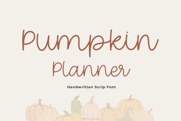 Embrace Autumn with the Pumpkin Planner Font