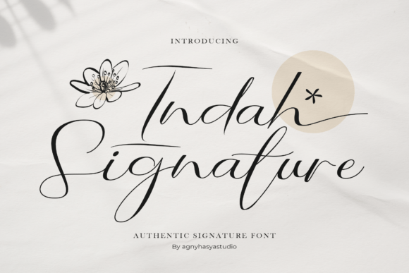 Indah Signature: Crafting Authentic Connections with a Handwritten Typeface