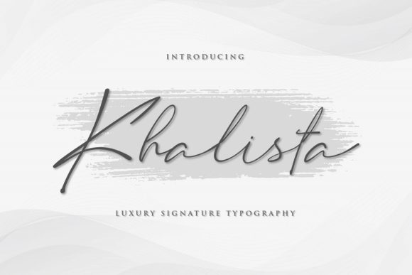 Khalista: The Elegant Script Font for Creative Branding