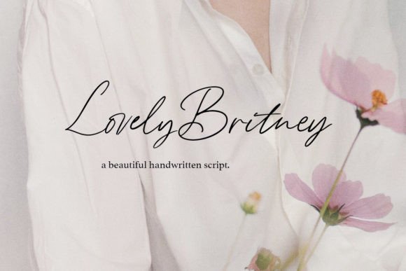 Lovely Britney: The Script Font for Feminine Branding