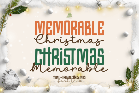 Memorable Christmas Duo: Festive Font Pairing