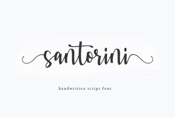 Santorini: A Modern Script for Timeless Designs