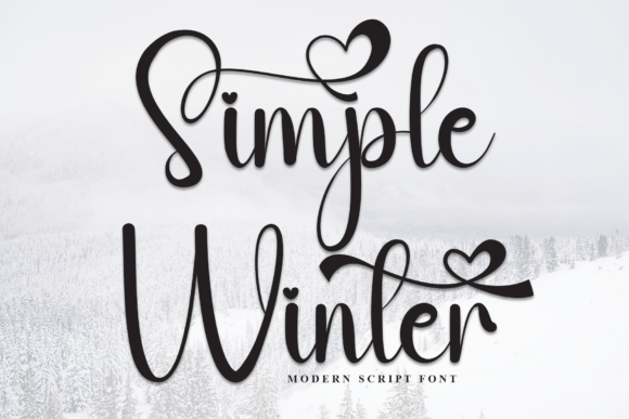 Simple Winter: The Script Font with a Heartbeat