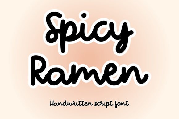 Spicy Ramen: A Handwritten Font with Modern Energy