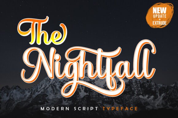 The Nightfall: A Typeface with Vintage Soul and Modern Edge