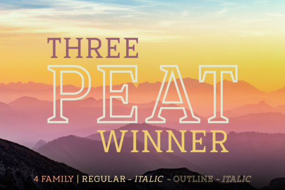 Three Peat Winner Family: A Script Font with Dynamic Energy