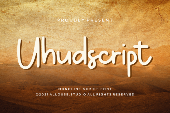 Uhudscript: Crafting Elegance with a Delicate Script Font